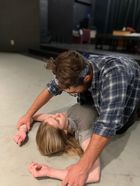 Actors Katie Smith and Brandon Russi perform in "Fool for Love" by Sam Shepard.
